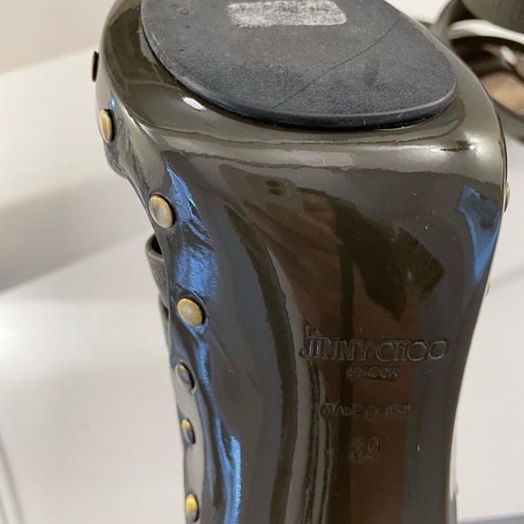Authentic Jimmy Choo Army Green Shoes - Picture 7 of 7